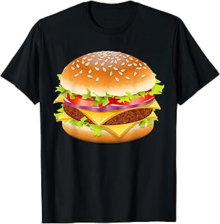 Cheeseburger Hamburger Burger Funny Food Halloween Costume T-Shirt