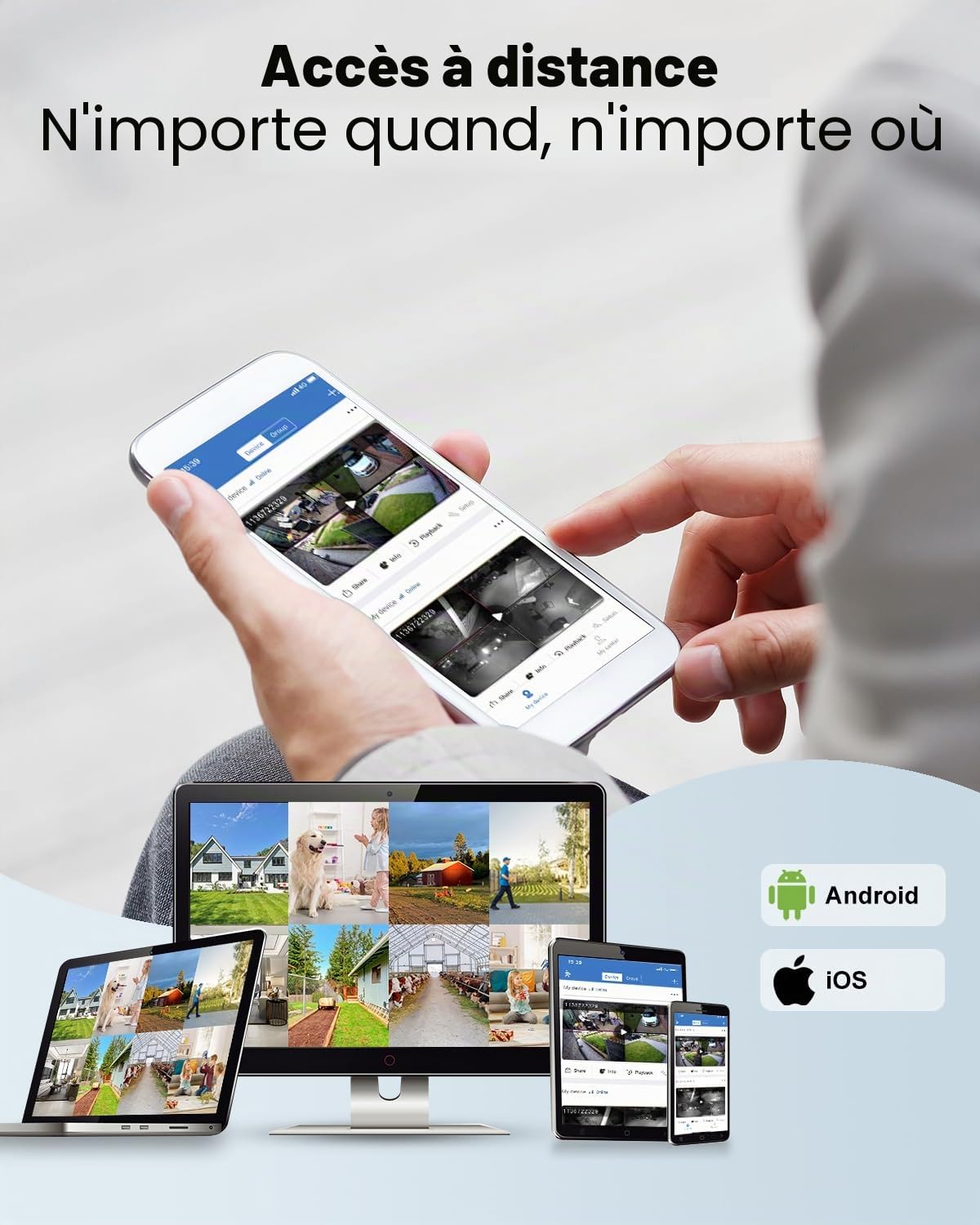 GENBOLT NVR PoE 4K, Système d'enregistrement vidéo réseau pour caméra de sécurité 10 canaux, Support Les caméras IP PoE HD 8MP/5MP/4MP/1080P, Enregistrement de Surveillance 24h/7 (Aucun Disque Dur)