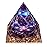 Hopeseed Orgone Pyramid for Positive Energy, Orgonite Amethyst Healing Crystal Pyramids for Reduce Stress Chakra Reiki Healing Meditation Attracts Lucky and Success