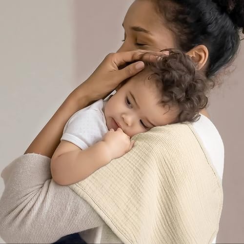 Miniatura 3 de lulumoon Juego de paños de muselina para eructos, paño grande de algodón para eructos, súper suave y absorbente, para bebés, niños y niñas, paquete