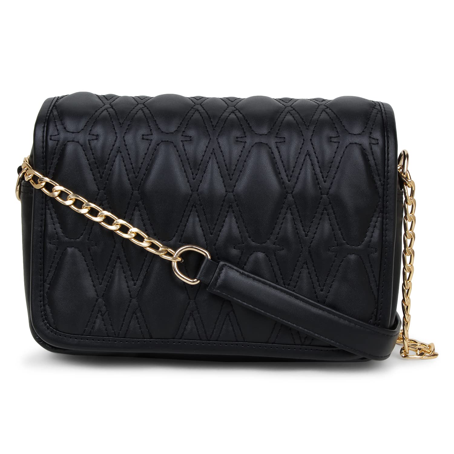 Yelloe Black Quilted Medium Sling Bag (B0B2LKS4DW) Amazon Price History, Amazon Price Tracker