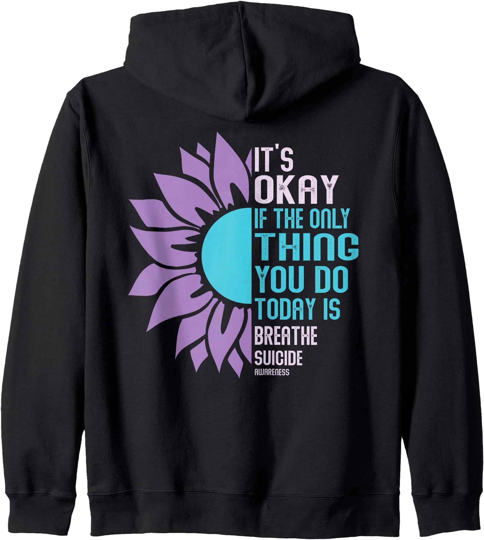 Depression Awareness Suicide Prevention Zip Hoodie