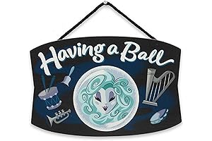 Madame Leota 'Having A Ball' Hanging Wood Wall Decor