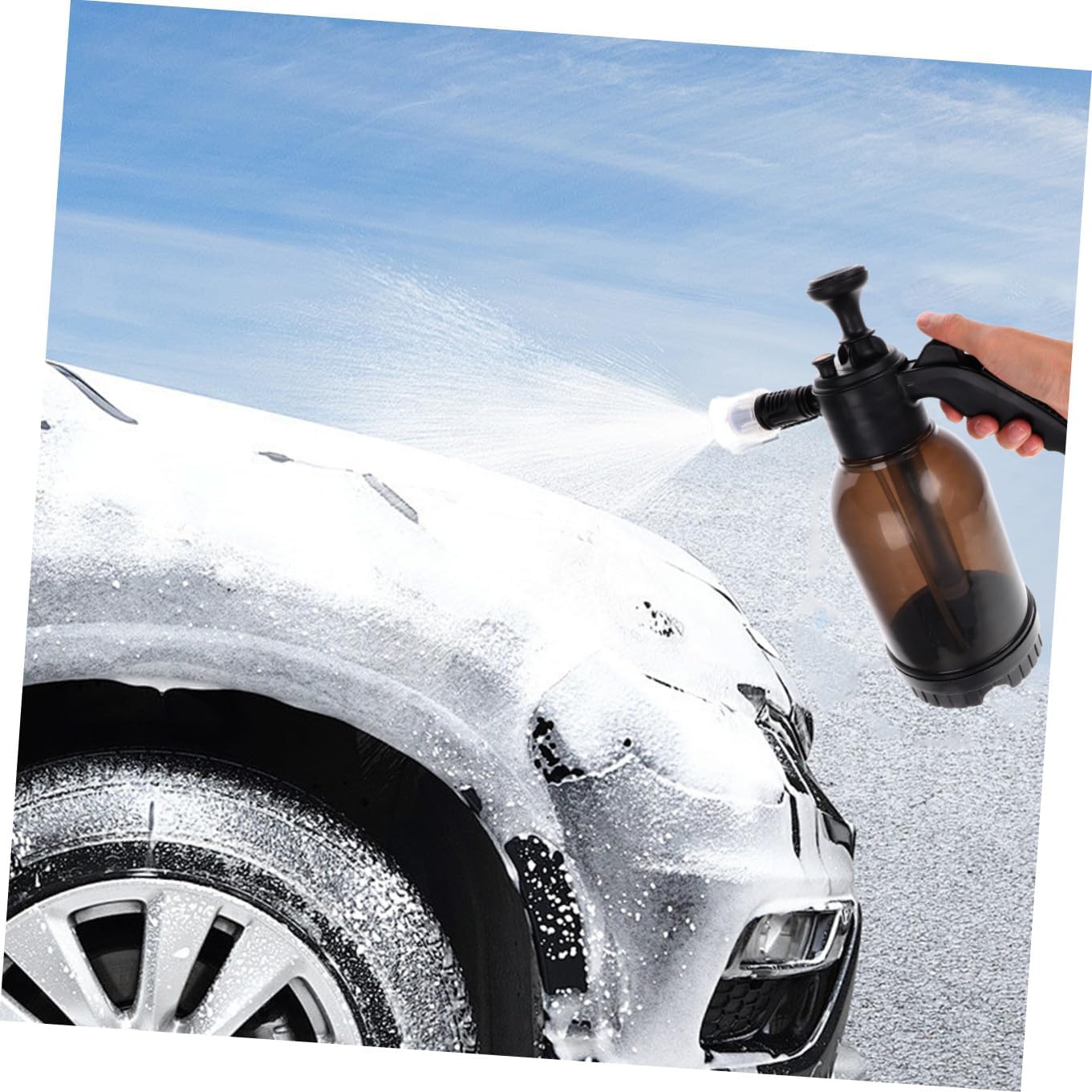 Amosfun Car Wash Foam Sprayer with Adjustable Nozzle High Pump for Automotive Detailing Efficient Foam Production Durable Construction for Car Washing