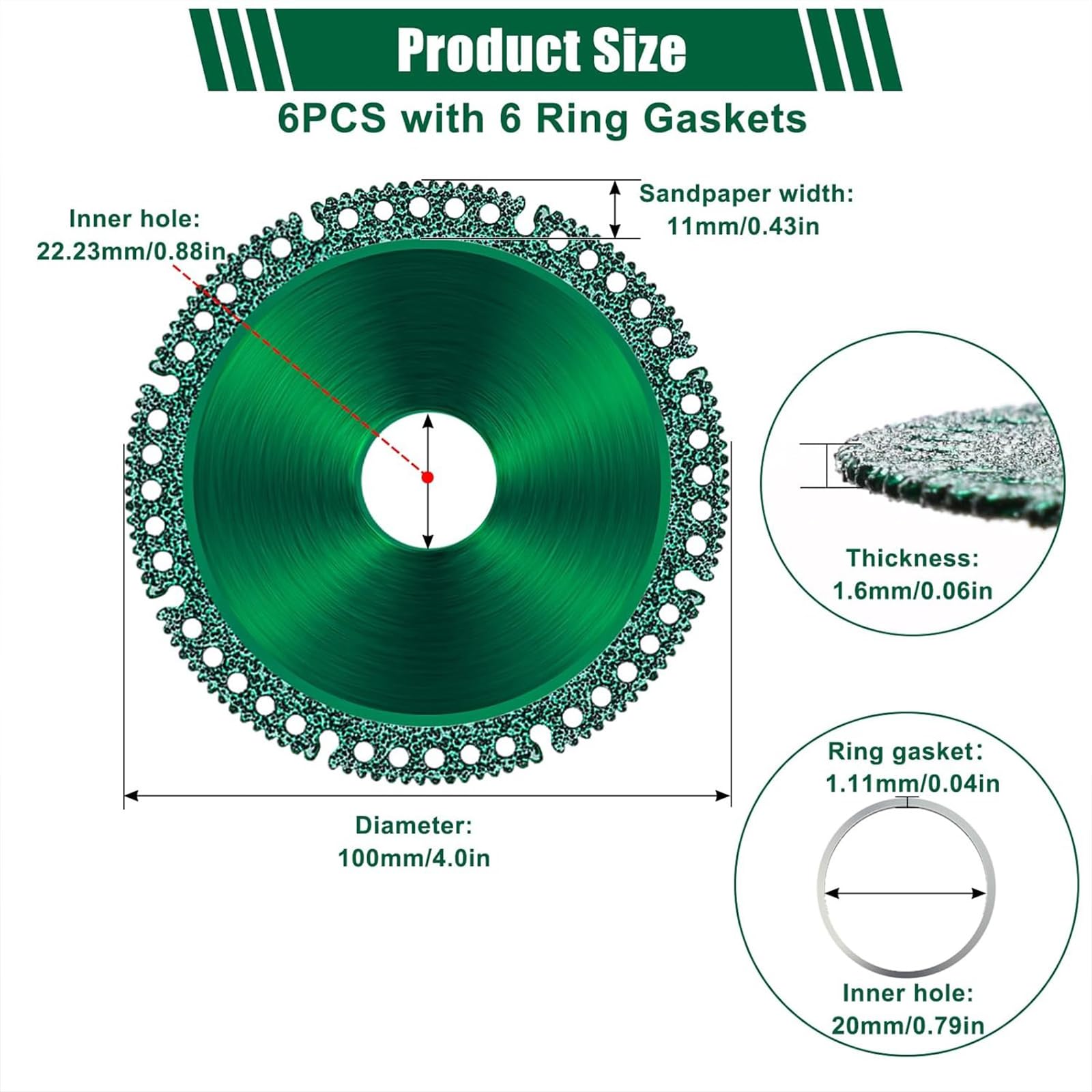 Indestructible Grinder Discs - 6 Pack -3