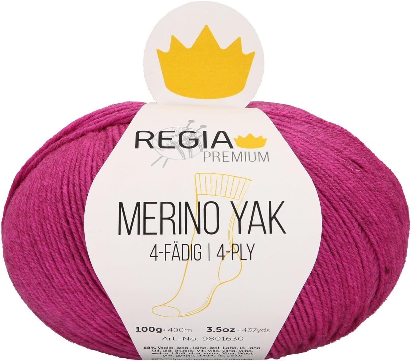 Regia Premium Merino Yak 07524 Pink Meliert