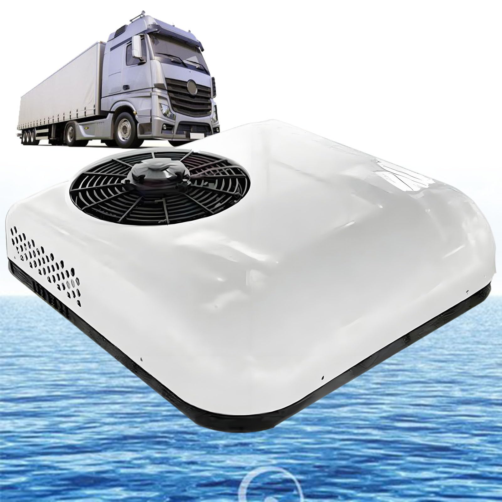 ROGHA Air Conditioning Motorhome, Camper A/C Unit, 12V/24V DC Motorhome Air Conditioner, Fast Cooling, for Campers Motorhomes, Trucks 24V