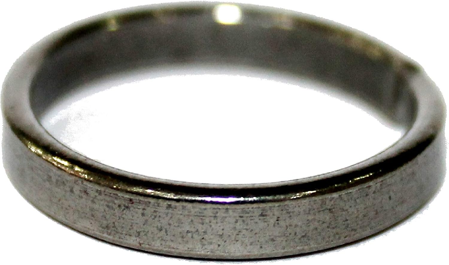 IndianStore4All Pure Saturn Handcrafted Iron Ring Shani Real Black