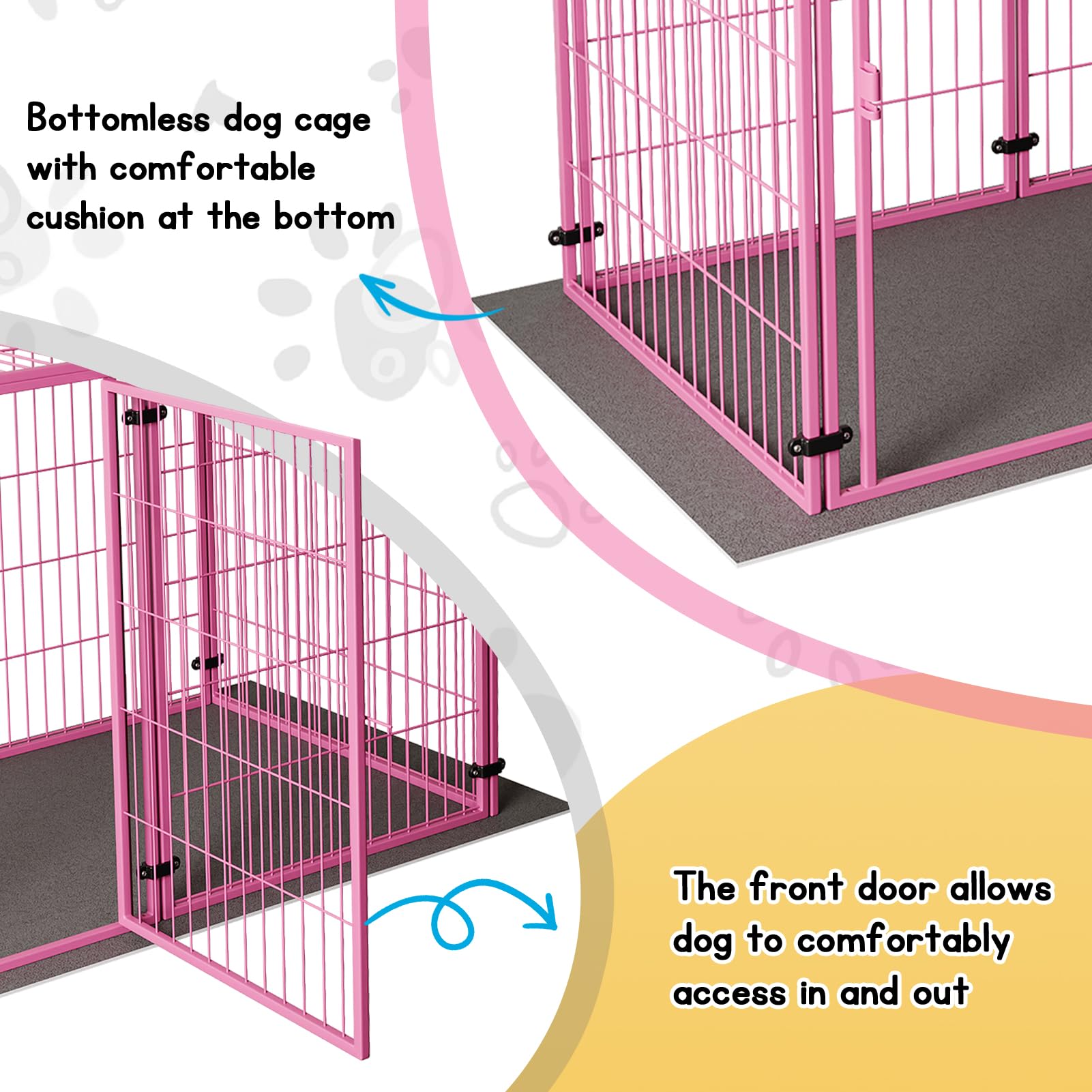 Amazon.com : XPIY Large Dog Crate – 59 Inch Metal Kennel for