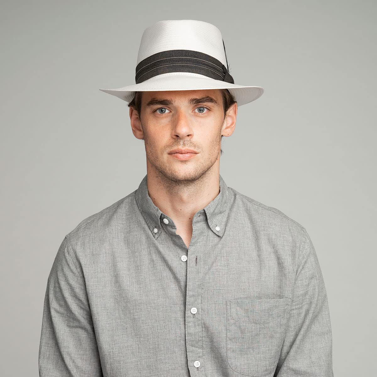 Bailey 1922 Sombrero de Paja Anderson LiteStraw1922 Hombre - Made in USA Sol con Banda Grosgrain Primavera/Verano Verano