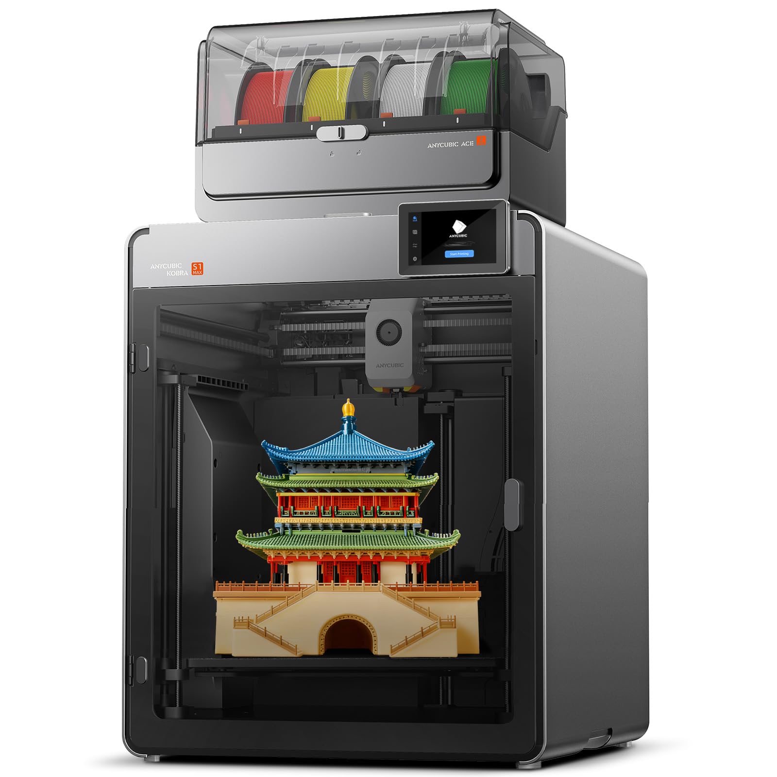 Anycubic Kobra S1 Max Combo, Large Format FDM 3D Printer, 350x350x350mm³