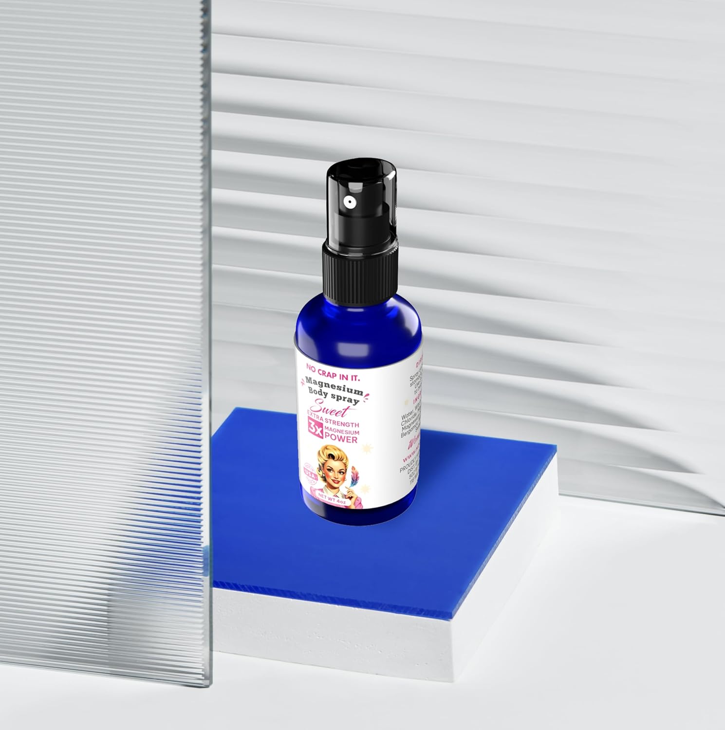 No Crap In It Magnesium Spray, Triple Action!- Your Way to Wellness | Immediate Relief with Our Unique Magnesium Glycinate, Citrate, Chloride Blend Spray (Sweet)