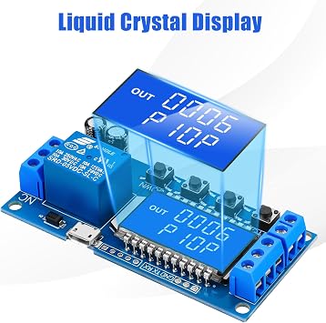 2pcs Timer Relay - Time Delay Relay DC 5V 12V 24V Delay-Off Cycle Timer 0.01s-9999mins Module Adjustable Trigger Delay Switch Control Relay Board with LCD Display