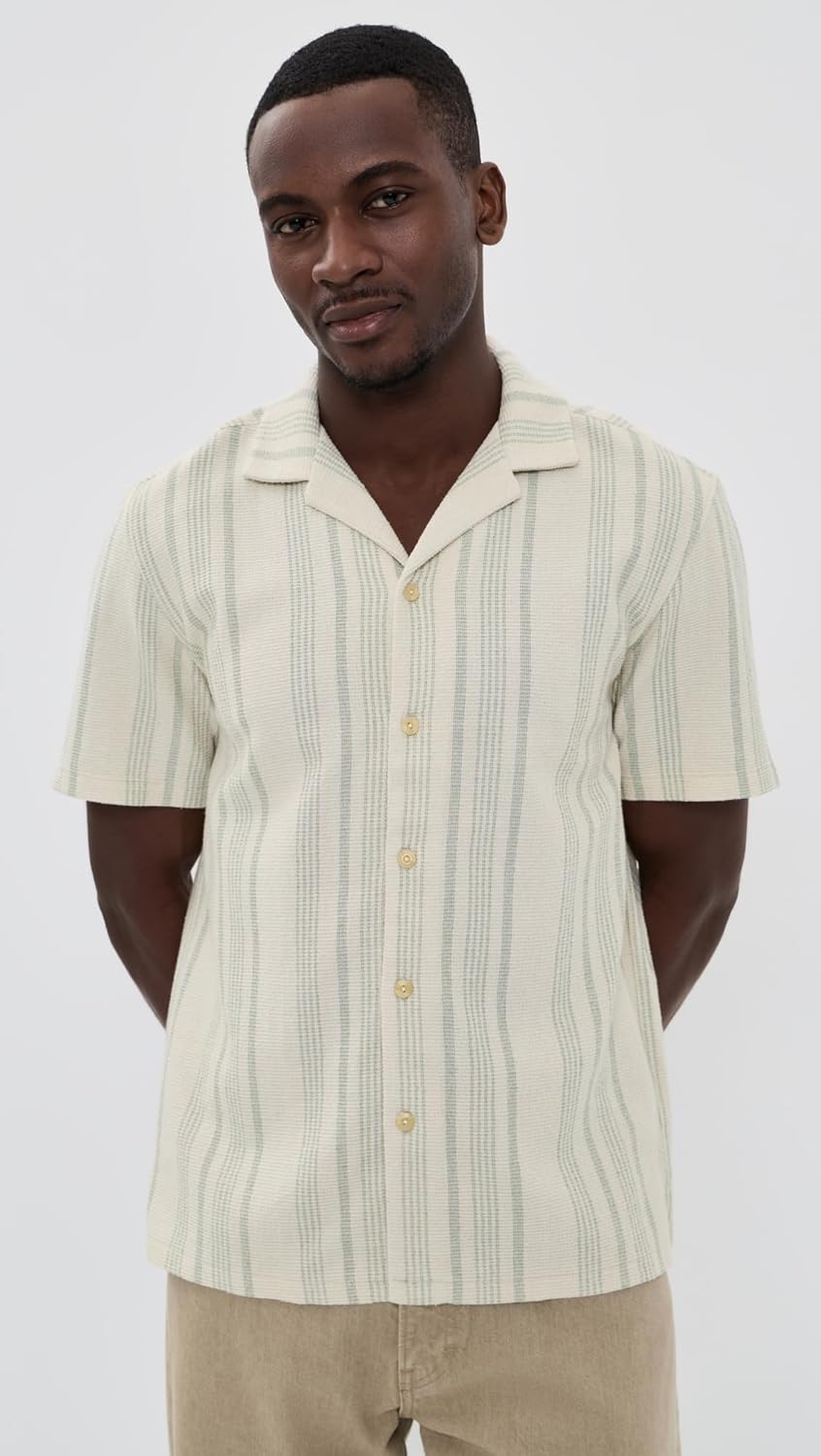Faherty Men's Oasis Knit Camp Shirt
