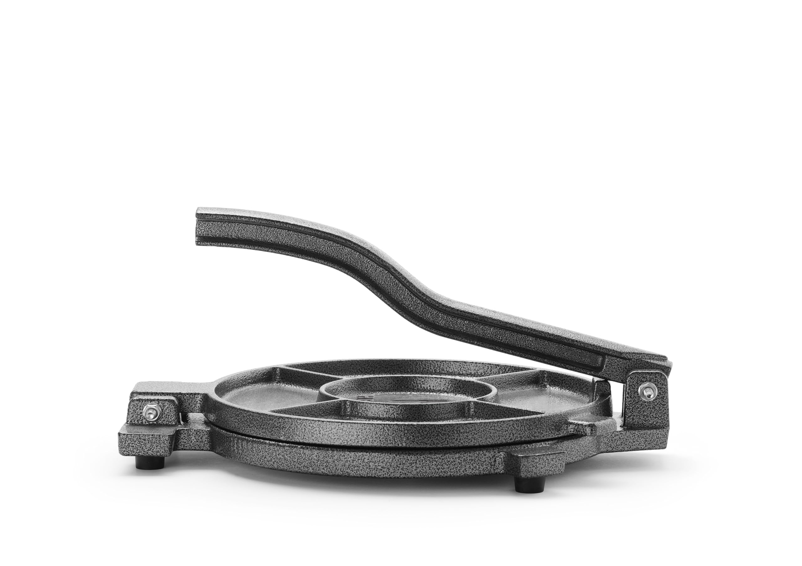 HENDI Pressa per tortillas, utensile manuale in ghisa per tortillas, tacos, arepas e empanadas, ø26cm, 7 kg, piedi antiscivolo, 350x265x(H)170mm