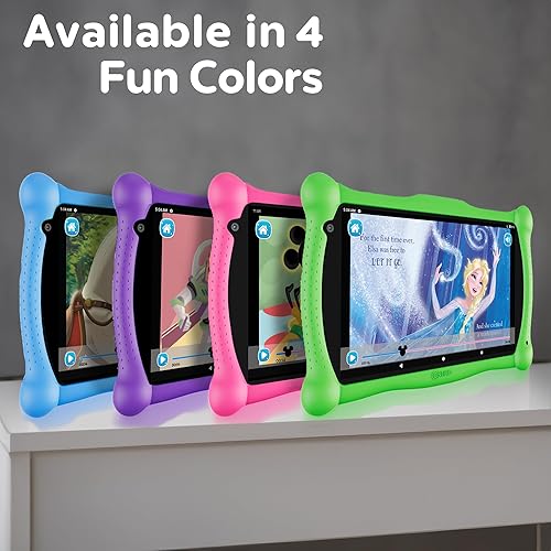 Miniatura 9 de Contixo - Tableta de aprendizaje infantil Disney de 7 pulgadas - Paquete con auriculares, lápiz táctil y bolsa, libro de cuentos de Disney