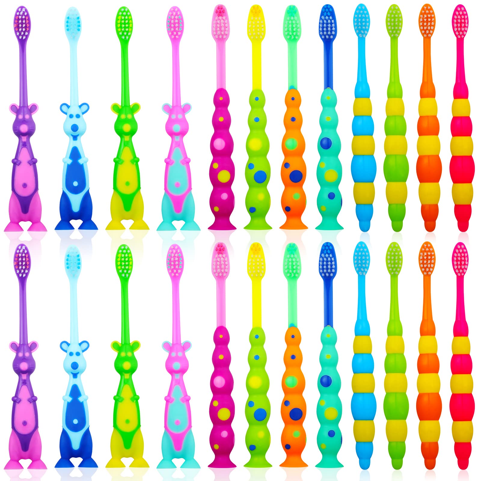 Toddler Toothbrush Pack 24 Pieces Animal