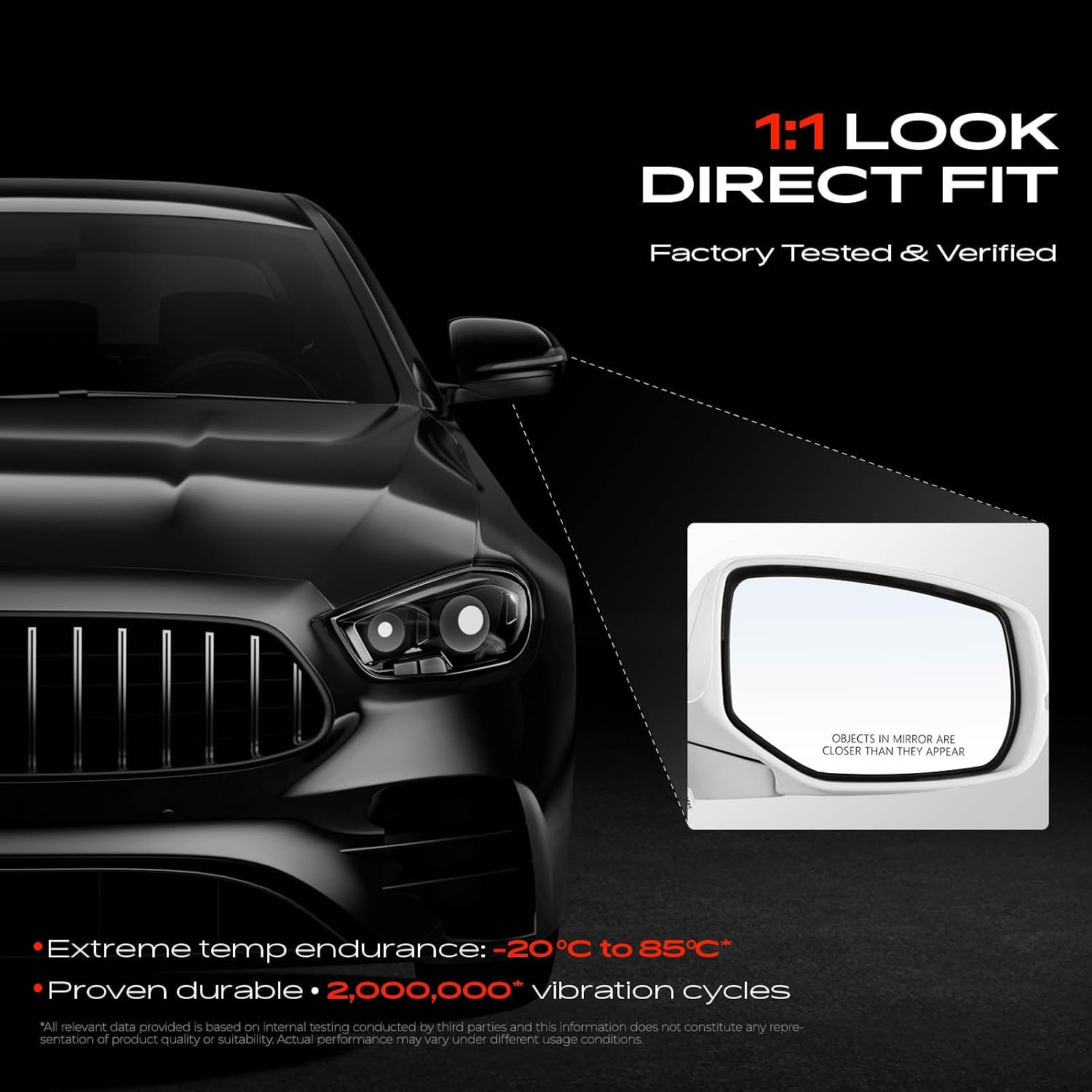A-Premium Passenger Side Power Door Mirror Compatible with Honda image 5