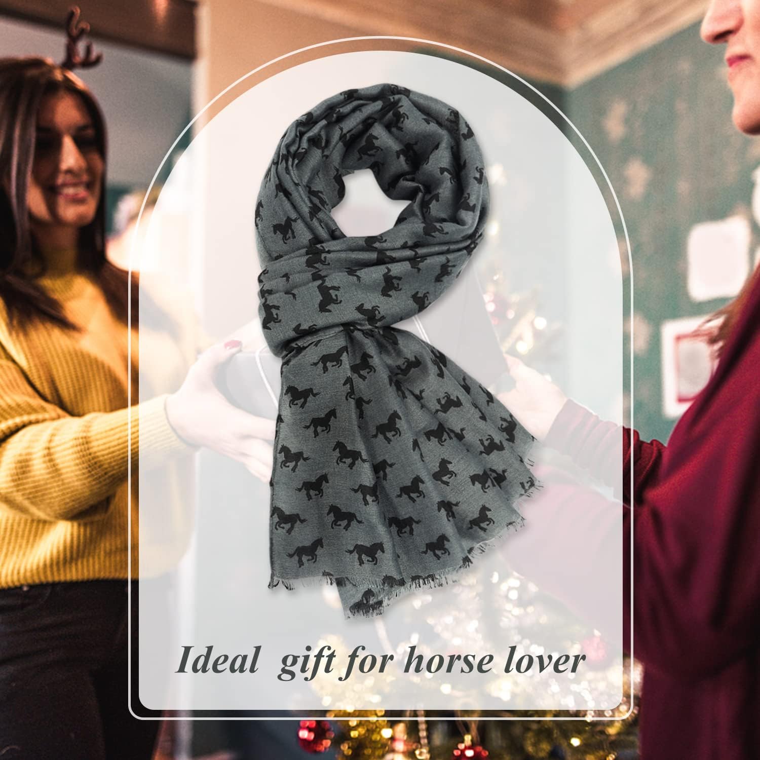 E-Clover Fashion Scarf for Women Lightweight Scarves Shawl Wrap for Spring/Summer Winter - Image 4