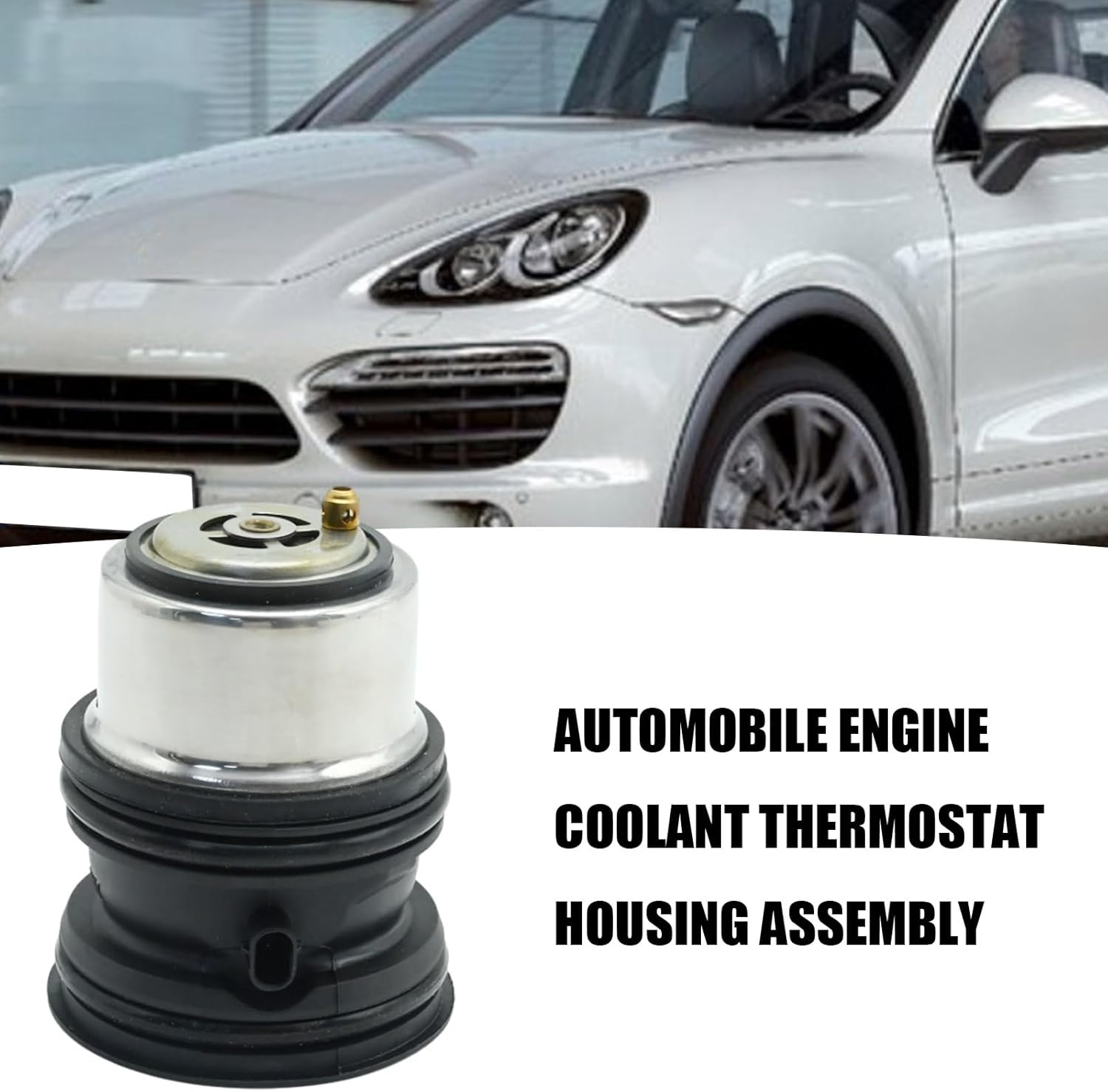 94810603401 Car Engine Coolant Thermostat Housing Assembly Replacement for Porsche Cayenne 2011-2018