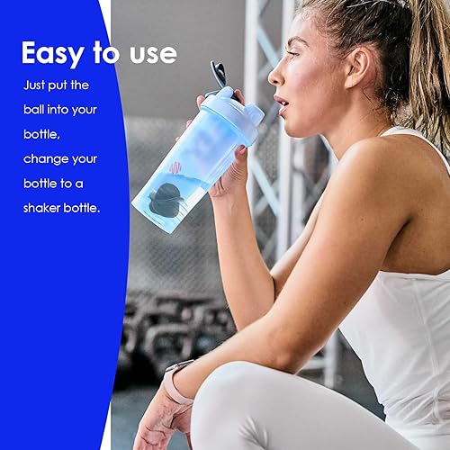 Miniatura 5 de Bolas de mezcla de plástico para botellas de bolas para bebidas deportivas, mezclador de proteínas, mezcladores de botellas Better Than Wire (8