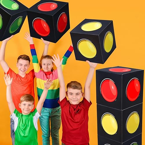 Miniatura 6 de Resurhang 6 cajas de fiesta grandes de semáforo de carreras de autos de carreras de 11.8 x 11.8 pulgadas, caja estilo semáforo, caja de estilo de