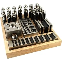 MegaCast Dapping Block Punch Puncher Round Circle Jewelry Making Metal Forming Set 41 Piece