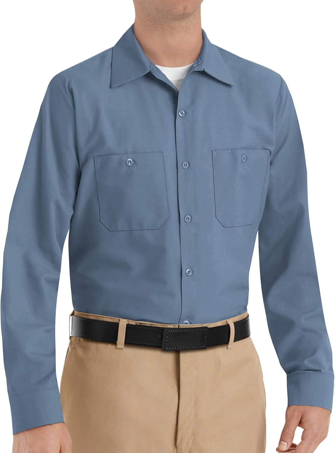 Red Kap Men's Industrial Long Sleeve Work Shirt - Image 5