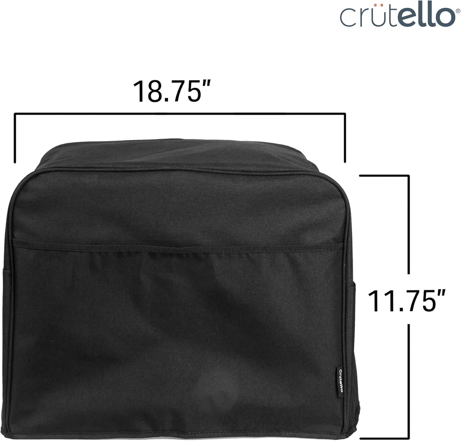 Crutello Crock Pot Cover- Small Appliance Dust Cover Measuring 18.57" x 8.5" x 11.75" Compatible with Hamilton Beach and Crock Pot 6, 7 or 8 Quart Slow Cookers