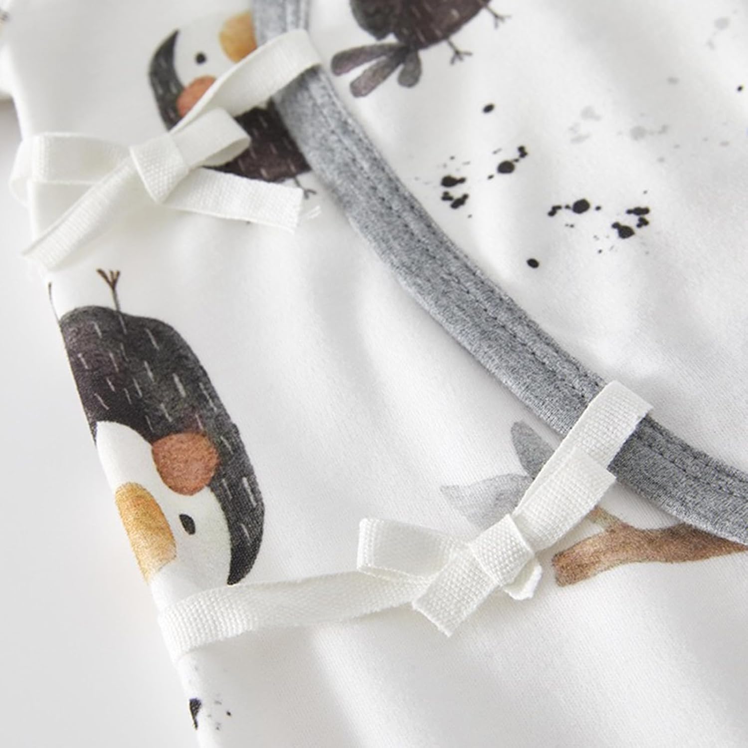 100% Organic Cotton Soft 0-6 Months Unisex Footless Newborn Baby Sleepers Pajamas Romper Boys Girls Long Sleeve - Image 4