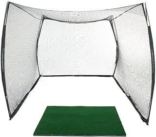 Hitting Net with Target Knotless Golf Net for Indoor and Outdoor Practice - Arrives Ready to Assemble and Use