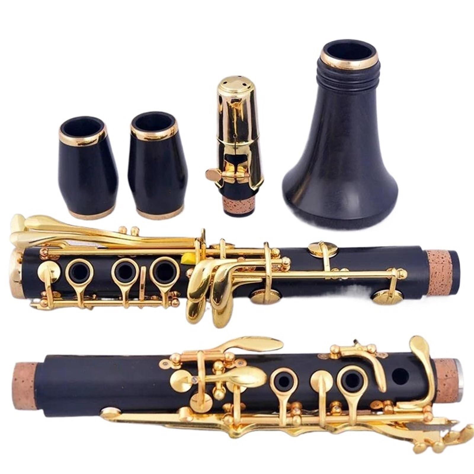 Clarinete Sib Ébano Chapado en Oro Granadilla