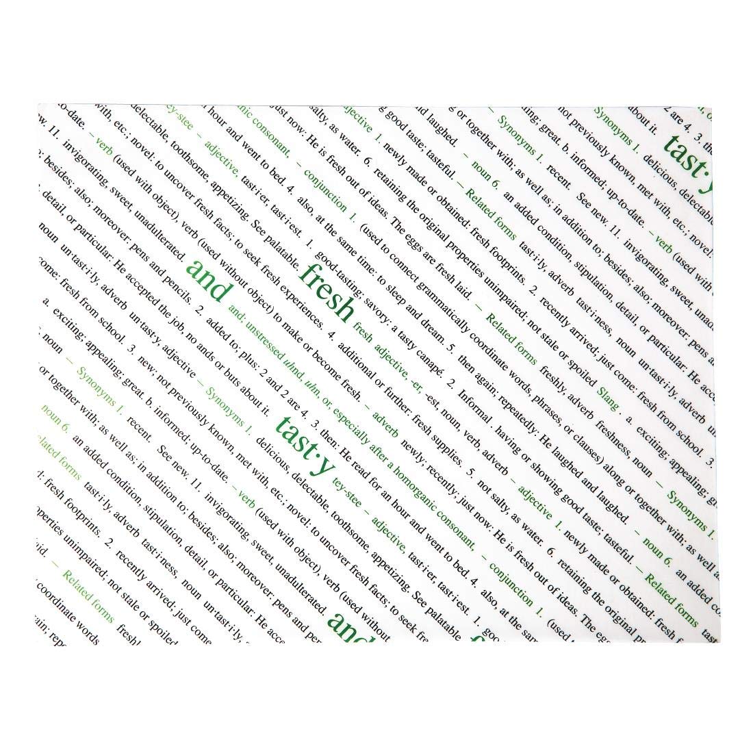 Package of: 500 Paper Anti-grease