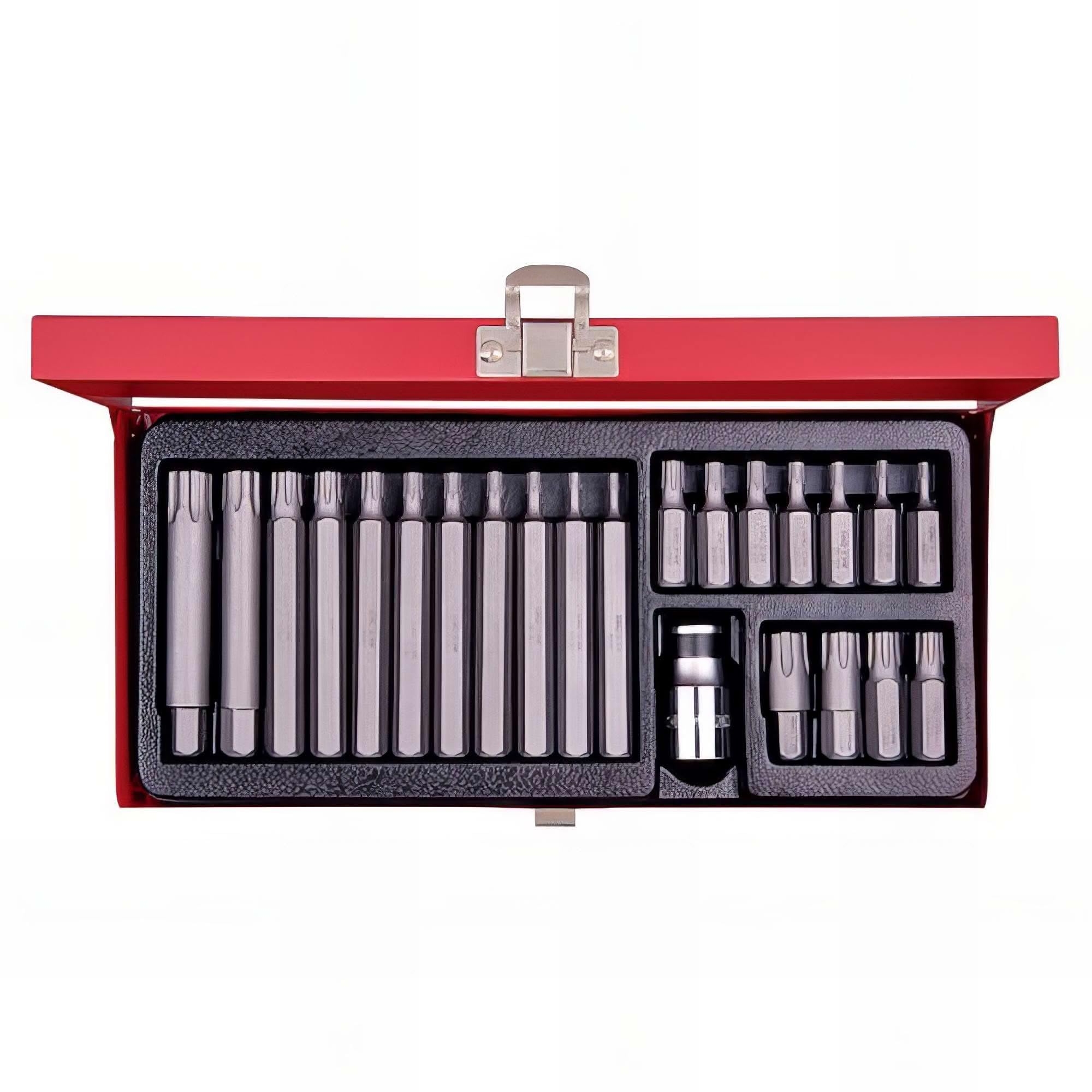 KING TONY Juego de bits 1023EQ con Hexágono y TORX® para adultos para uso diario práctico, 23 piezas