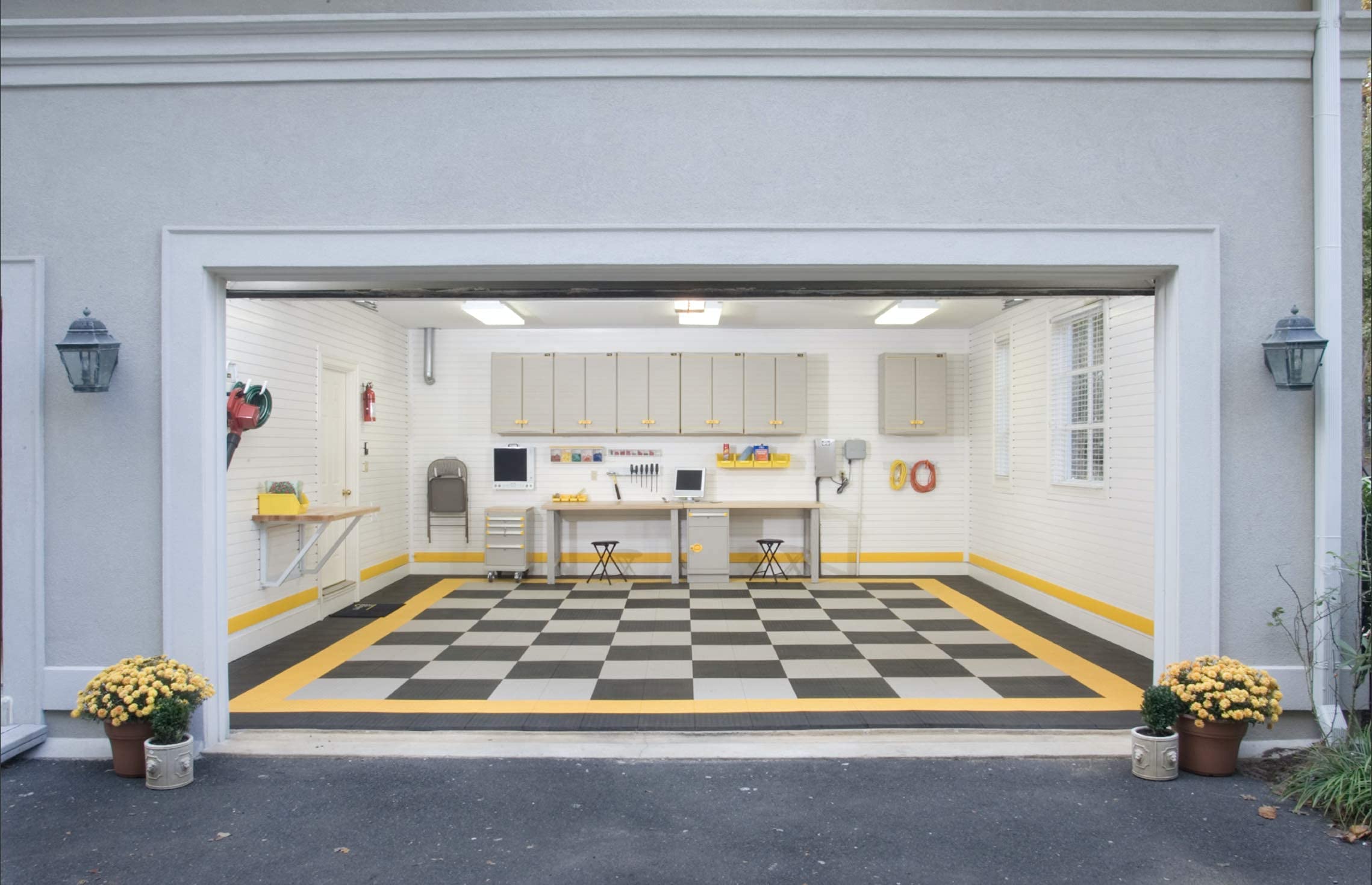 GarageTek Wall Storage PVC SlatWall 8ft x 1ft TekPanel (4Pack