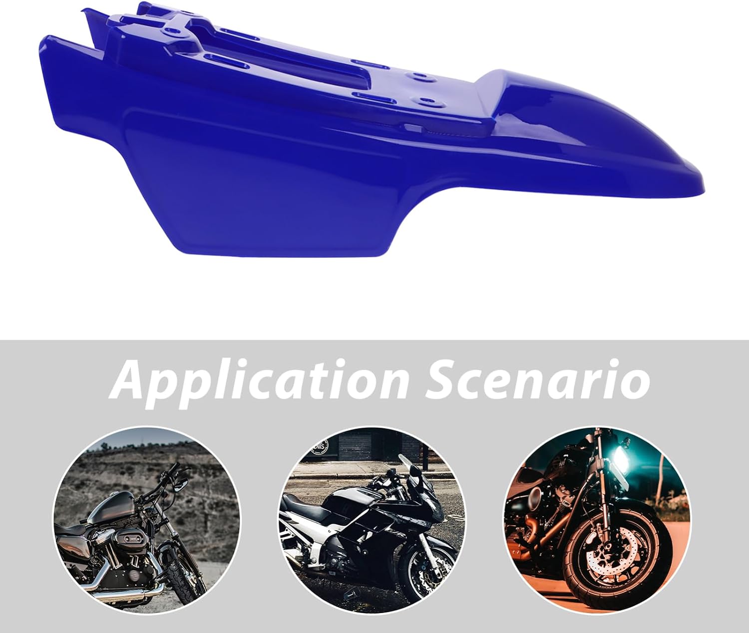 PRETYZOOM Back Skirt Plastic Kit for Motorbike Fairing Mud Flap Splash Guards Easy Install Accessories