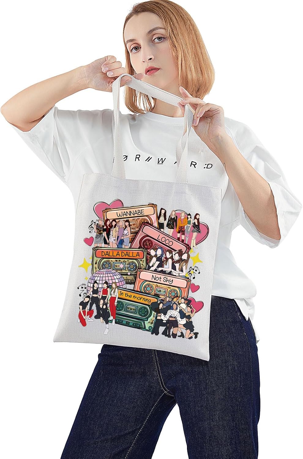 WZMPA Singer Tote Bag Singer Fans Gift Music Lover Shoulder Bag Singer Concert Merchandise image 2