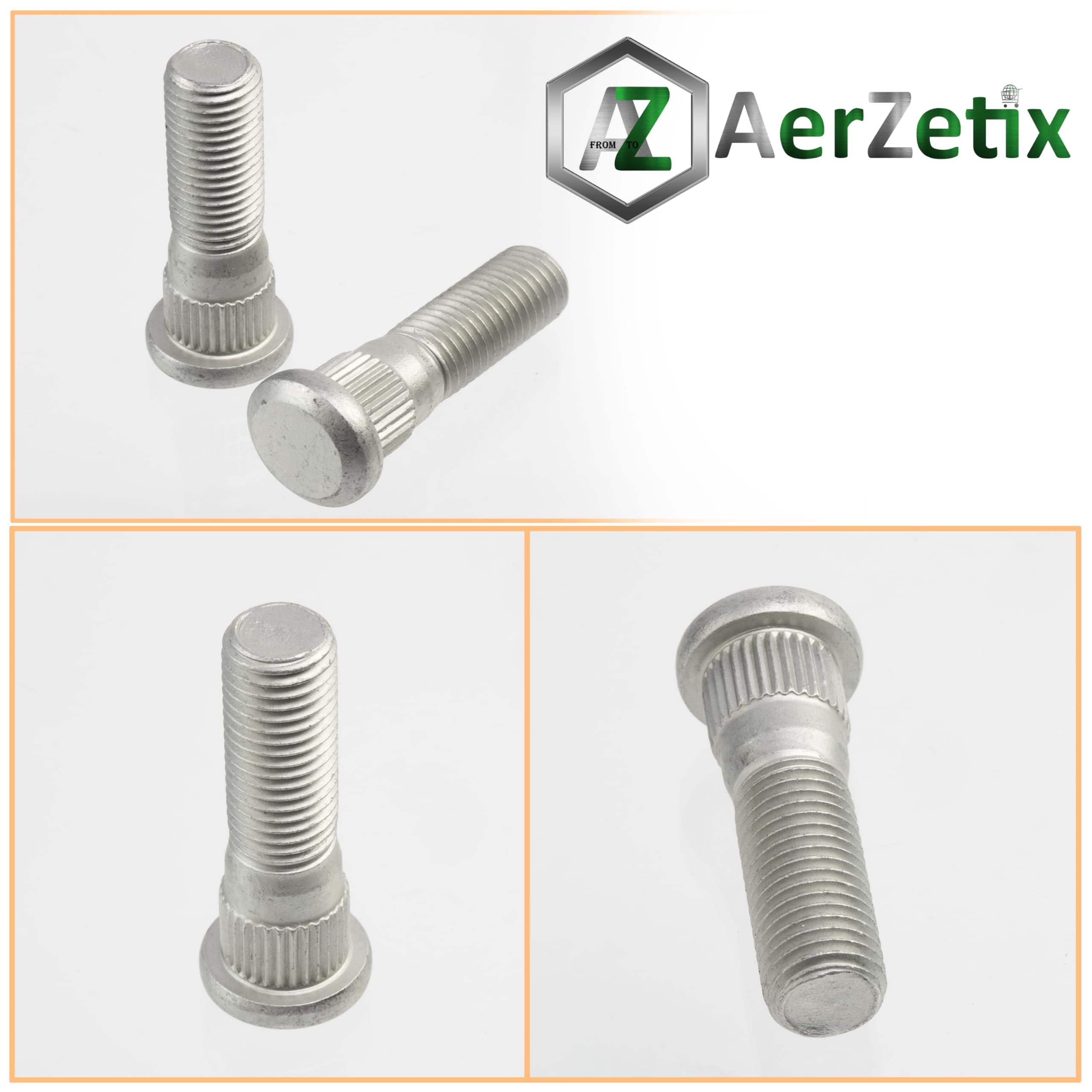 AERZETIX - K35787-2X wheel bolts M12x1.5 - compatible with OE