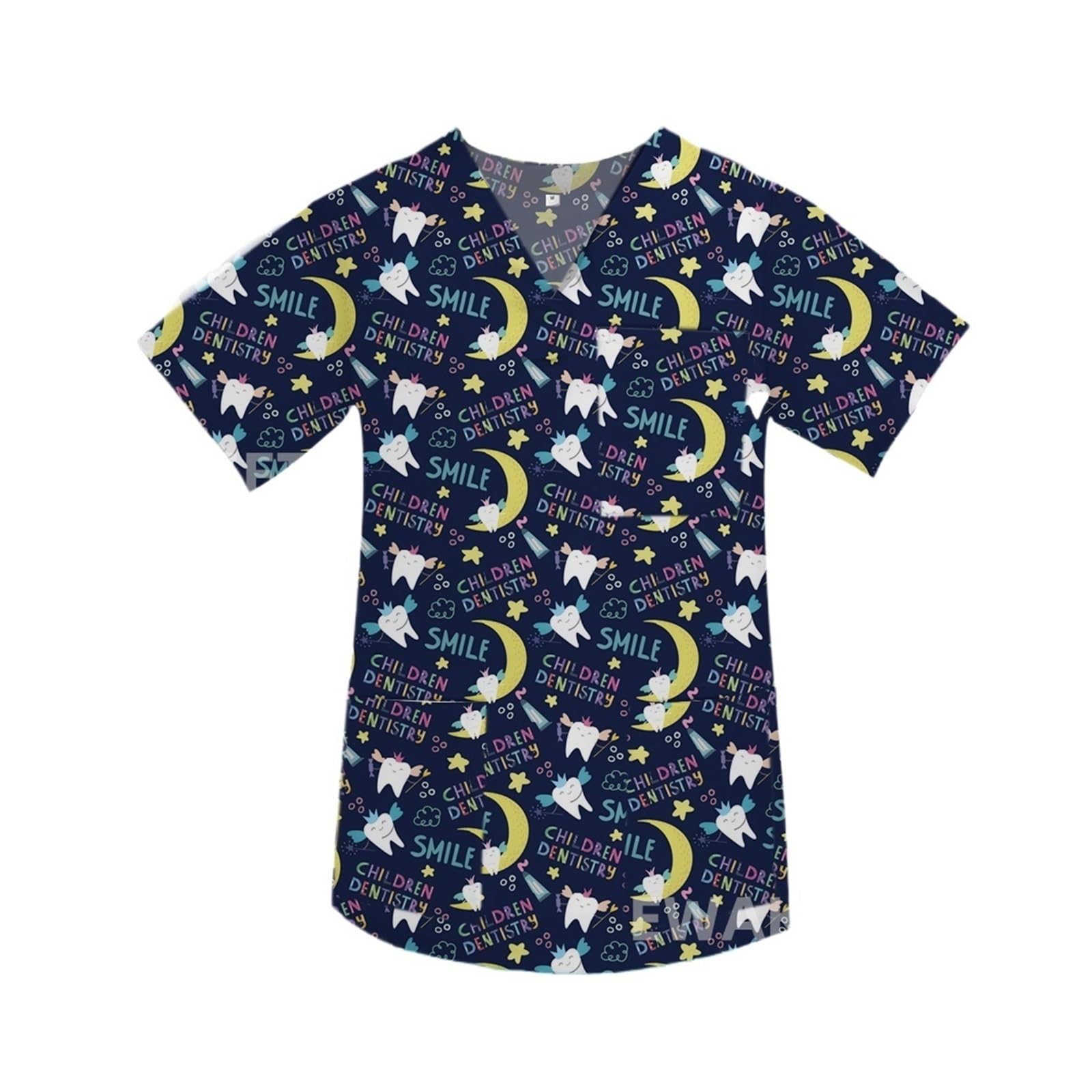 Uniforme de clinique dentaire et blouse médicale col en V grande taille