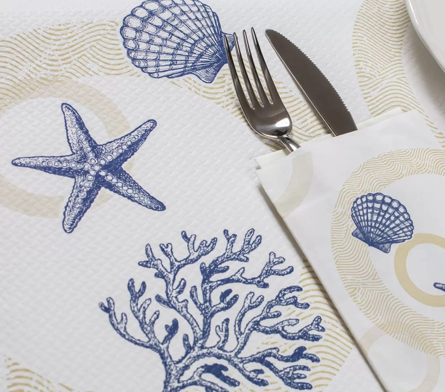 MAQA Besteckservietten Aus Papierstroh 50 Stück – Mit Serviette 38x38 Cm, Umweltfreundlich, Für Partys, Gastronomie, Farbauswahl