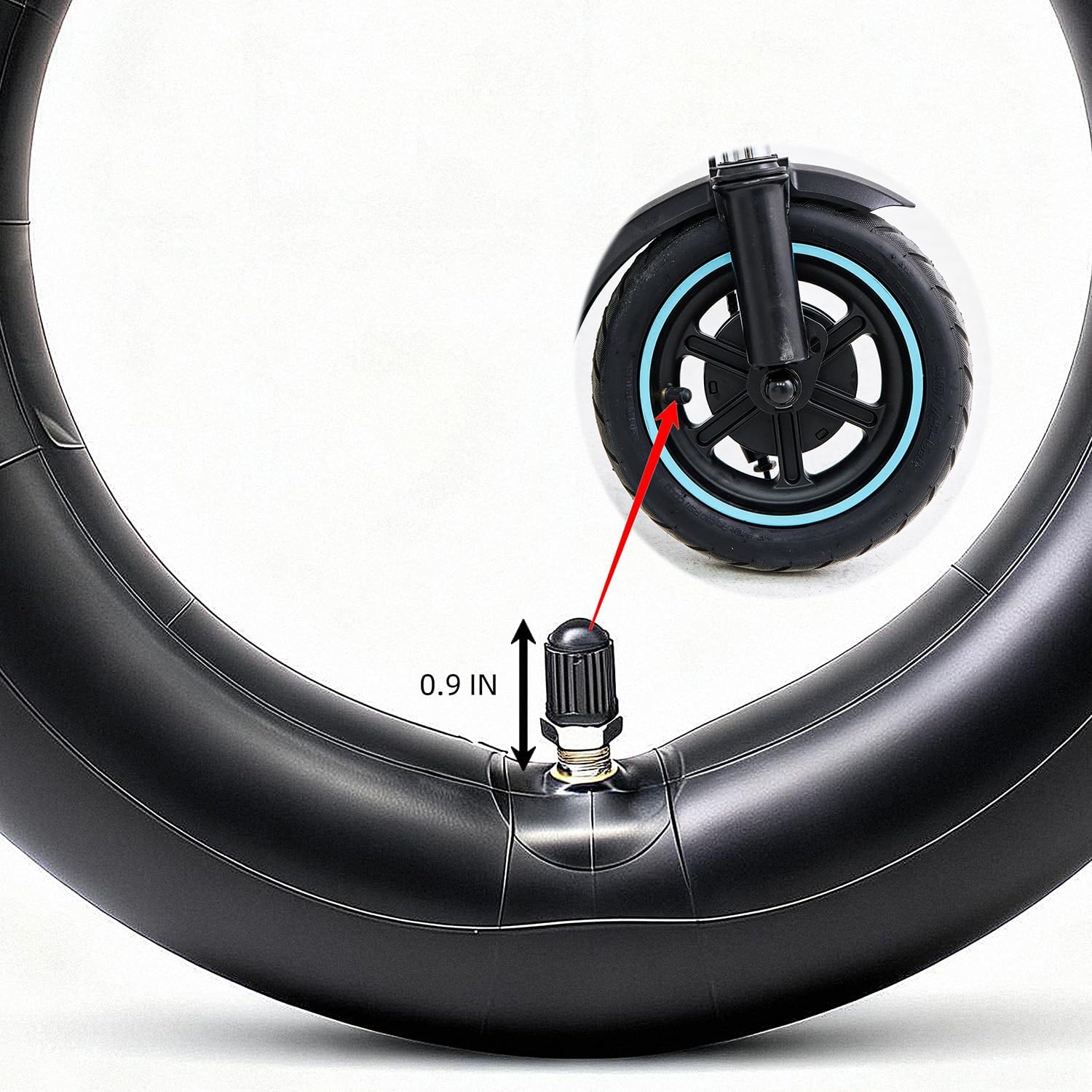 8.5 Inner Tubes, 50/75-6.1 Scooter Pneumatic Tire Replacement for 6“ Rim - Gotrax Gxl V2/Xiaomi M365/Pro 2/1s Electric Scooter, 8.5"x2" Thickened High Air Retention Rate Inner Tube, 2 Pack