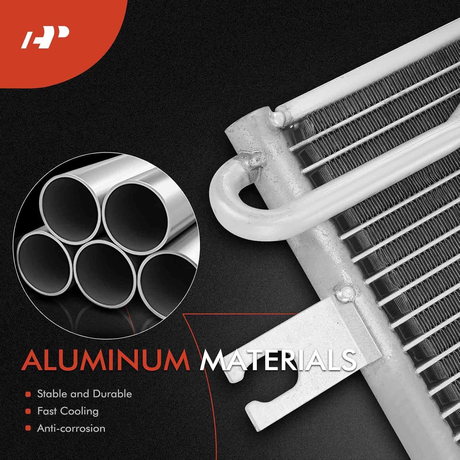 A-Premium Air Conditioning A/C Condenser Compatible with Mazda 323 1990-1994, Miata 1990-1997, Protege 1990-1994