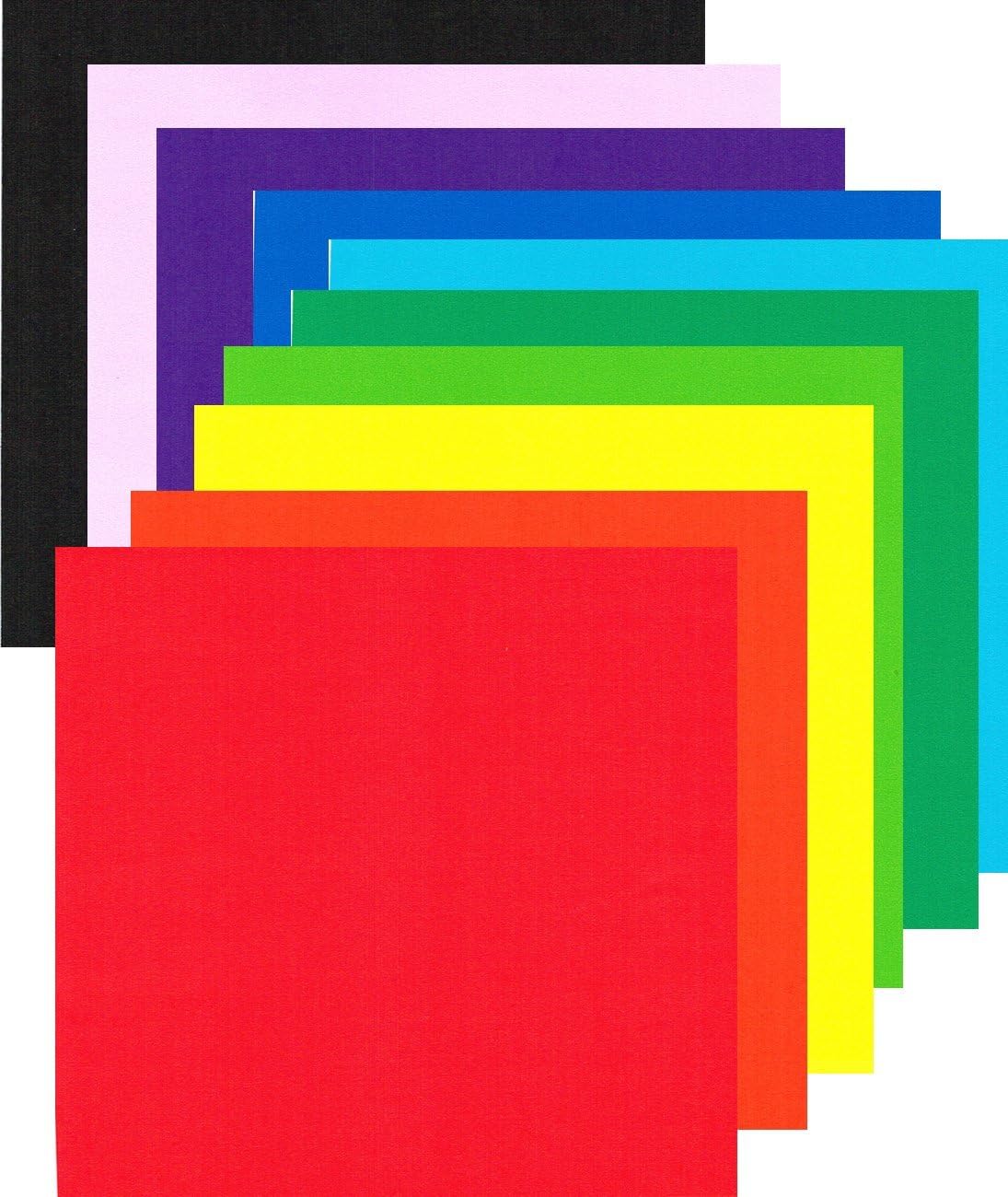 150 Sheets 10 Colours Double Sided 13 cm Craft Construction Paper