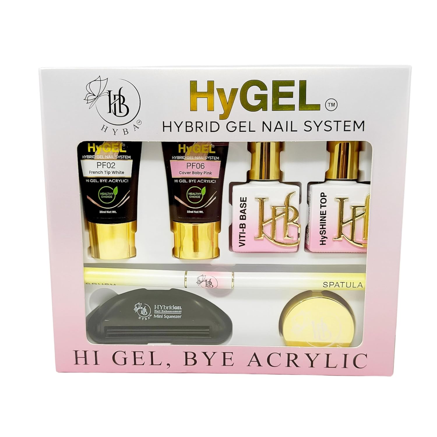 Hybrid Gel Nail Polish Ready Starter Kit for Nails - All-in-One - HYGEL Collection #2