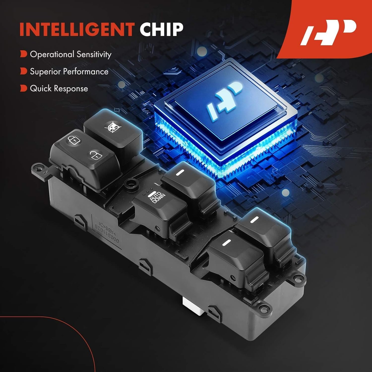 A-Premium Master Power Window Switch Compatible with Kia Forte/Forte5 2014 2015 2016 2017 2018, Front Left Driver Side