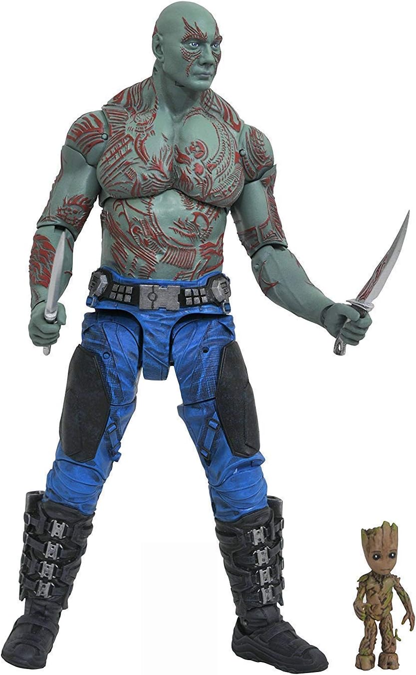 Diamond Select Toys Marvel Select Guardians of The Galaxy 2 Drax & Baby Groot Action Figure