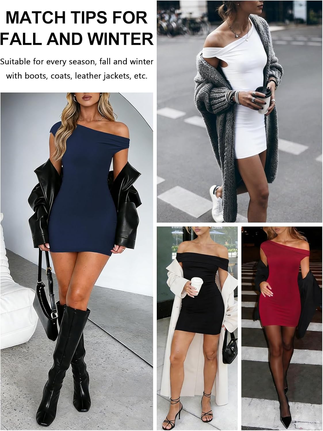 MIYIEONZ Womens Off The Shoulder Dress Summer Double Lined Bodycon Mini Dresses for Women Going Out Vacation Outfits