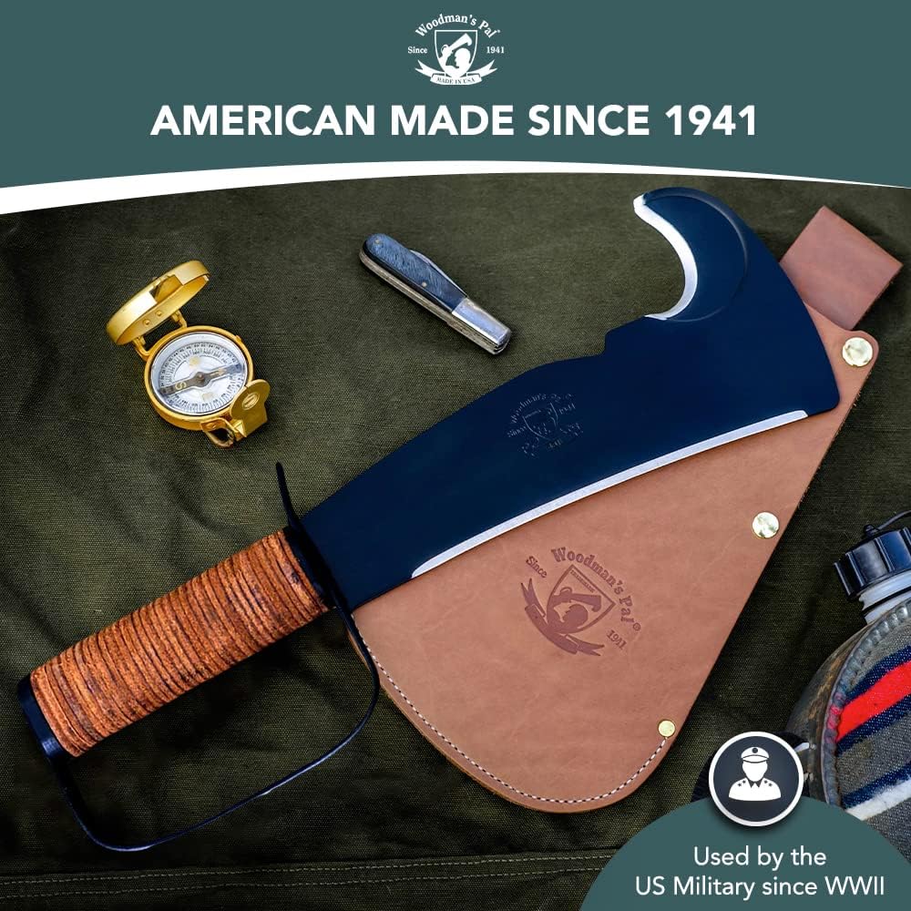 Woodmans Pal 284 - Multi-Use Axe Machete with Sheath - Survival Machete Ideal for Camping, Fishing, Hunting, Bushcraft - Perfect Brush Axe for Surveying
