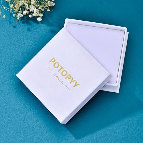 Miniatura 7 de POTOPYY Collar de piedra lunar de plata de ley 925 con hoja de filigrana sintética collar con colgante de piedra lunar para mujeres y niñas Plata