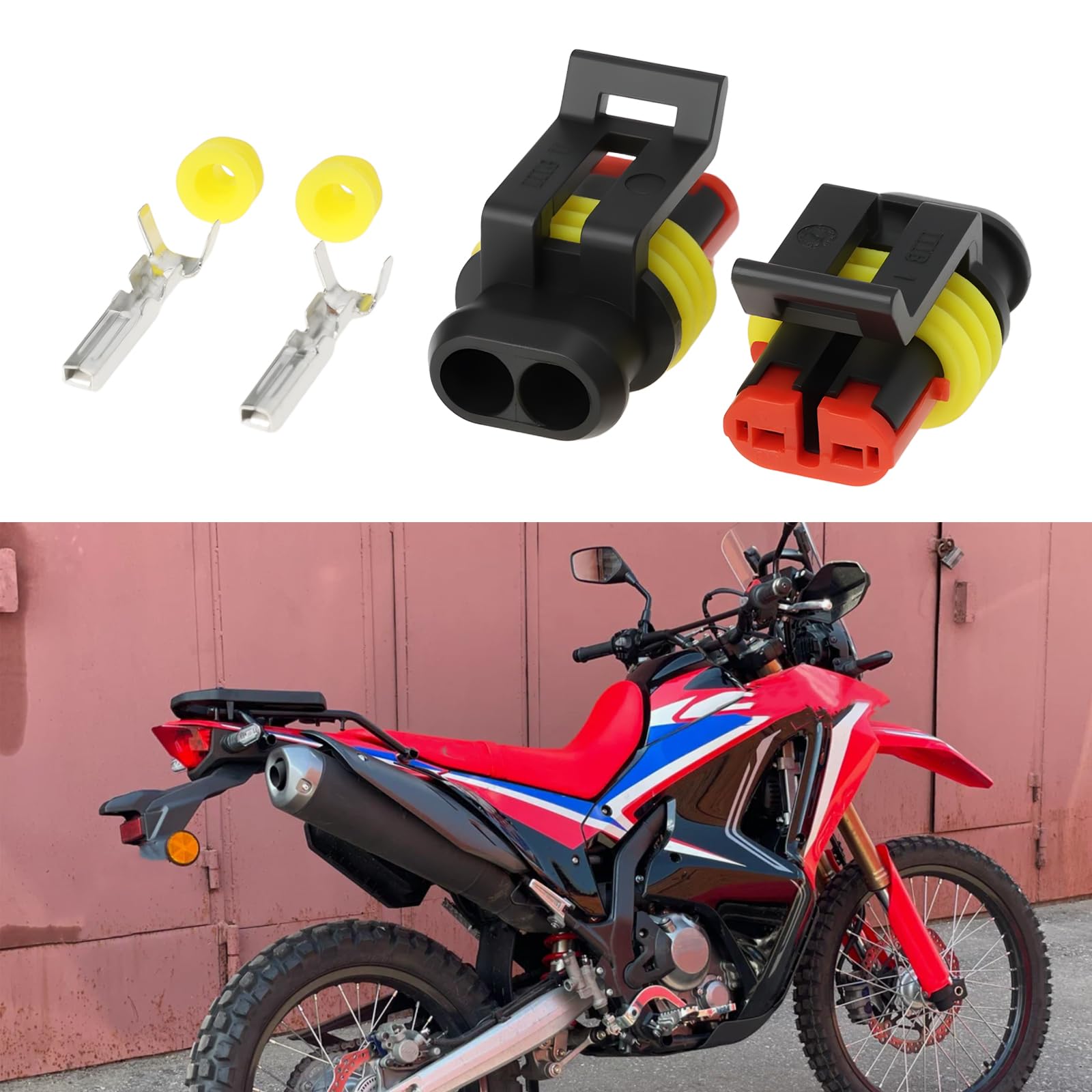 Akcesoria motocyklowe Y-Splitter 12V Złącze boczne zestaw przewodów Zgodne z Honda CRF 250 L/Rally BJ 2017-2021